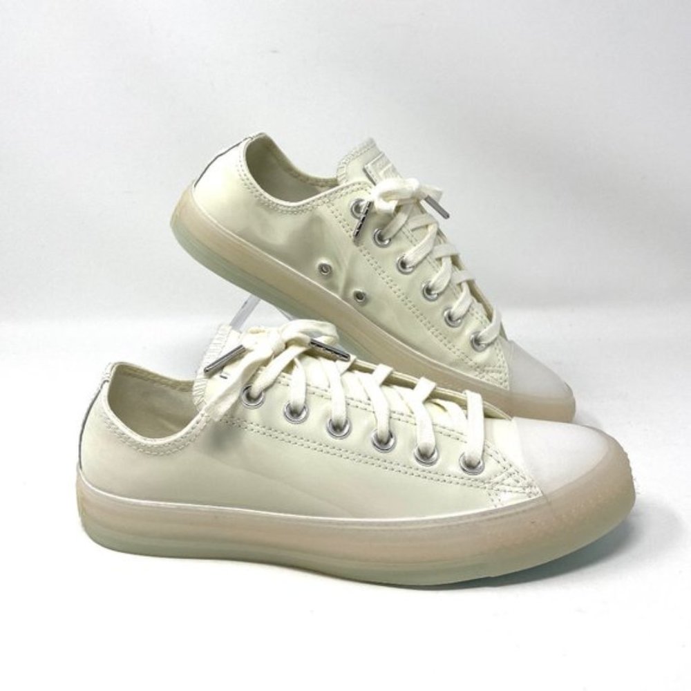 💖MEGA SALE💖Converse CTAS White Patent Leather Casual Shoes Women's 7.5 165605C